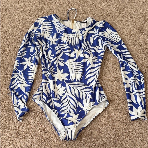 kate spade Other - kate spade Blue and White Floral One Piece Swimsuit